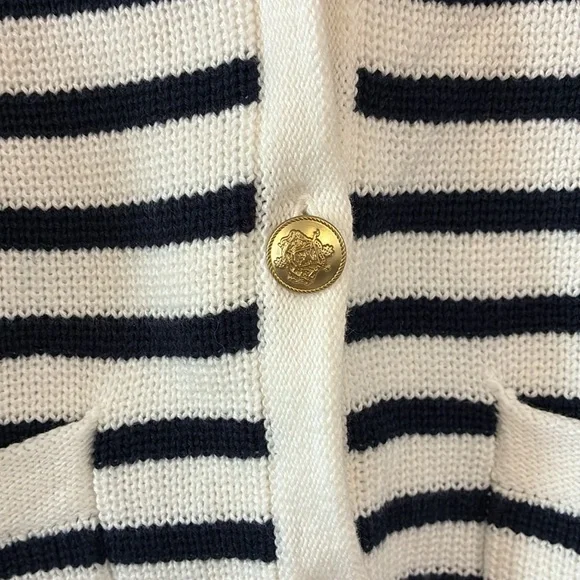 NWT J.Crew New relaxed Emilie sweater lady jacket in stripe Cardigan Sz S - Picture 7 of 9